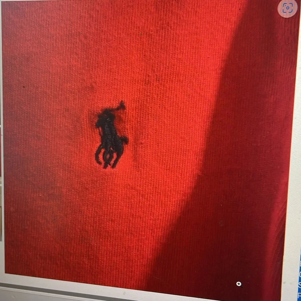Polo by Ralph Lauren red long sleeve V-neck shirt 4T